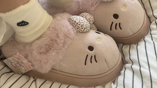 Comfy Hello Kitty Fur Slippers